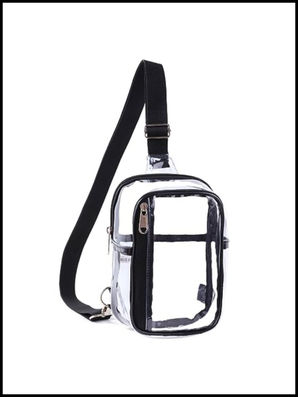 Clear Sling Bag Stadium Approved Crossbody Purse Fanny Pack